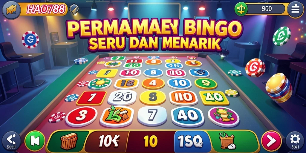Tampilan gameplay Bingo yang seru dan mendebarkan di HAO788.