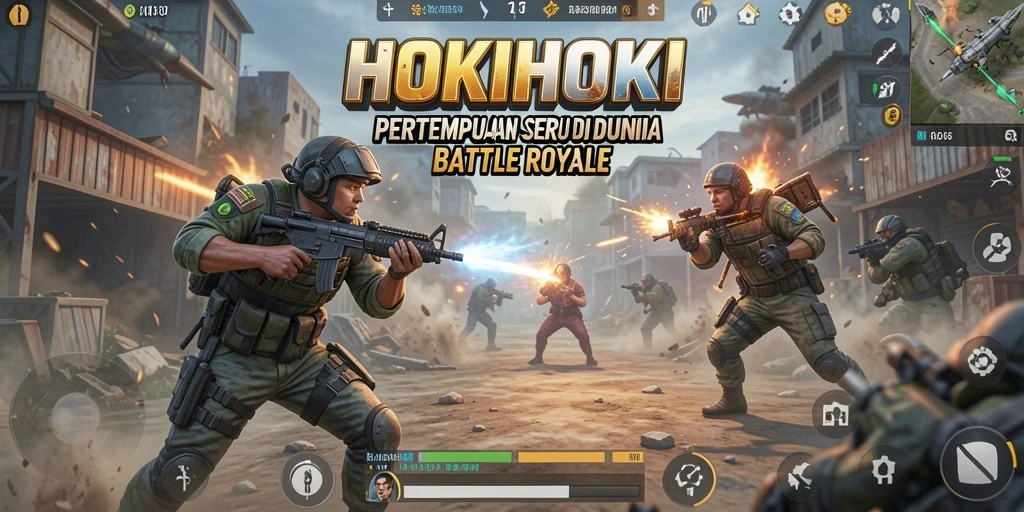 Tampilan gameplay HOKIHOKI dengan aksi pertempuran mendebarkan.