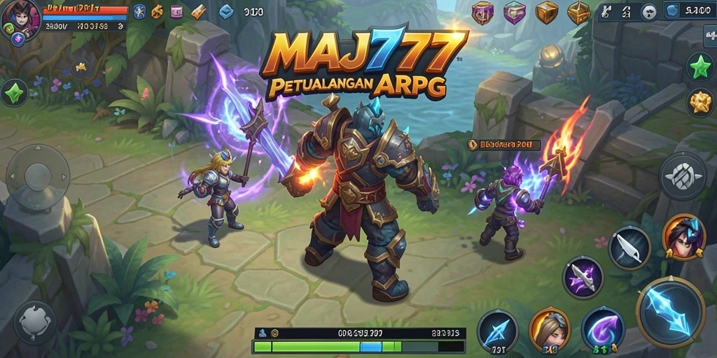 Tangkapan layar menampilkan aksi pertarungan seru di MAJ777.