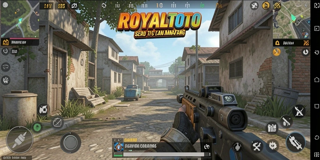 Screenshot dari gameplay ROYALTOTO menampilkan aksi pertempuran yang mendebarkan.